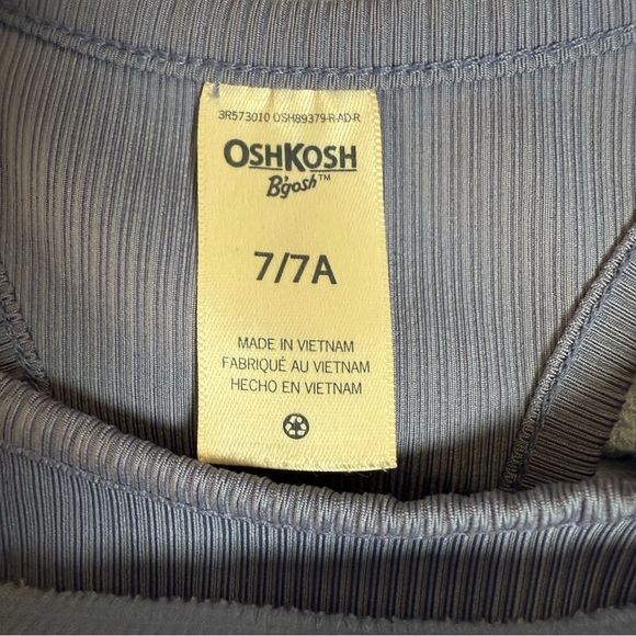 Oshkosh B’Gosh Light Purple Cropped Sweatshirt & Tank top for Off the shoulder - Picture 3 of 5